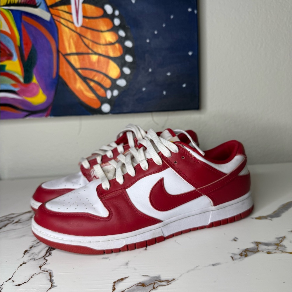 Nike Low Dunks Red and White